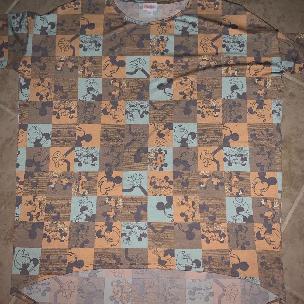 Disney Lularoe Irma Mickey Mouse Minnie Tunic Top